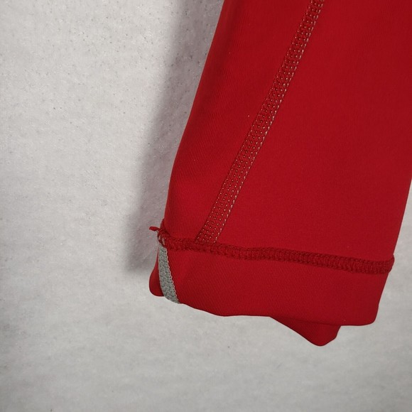 Ethika Women's Subzero Performance Leggings Size Small Red Calf Length Capri - Picture 5 of 8